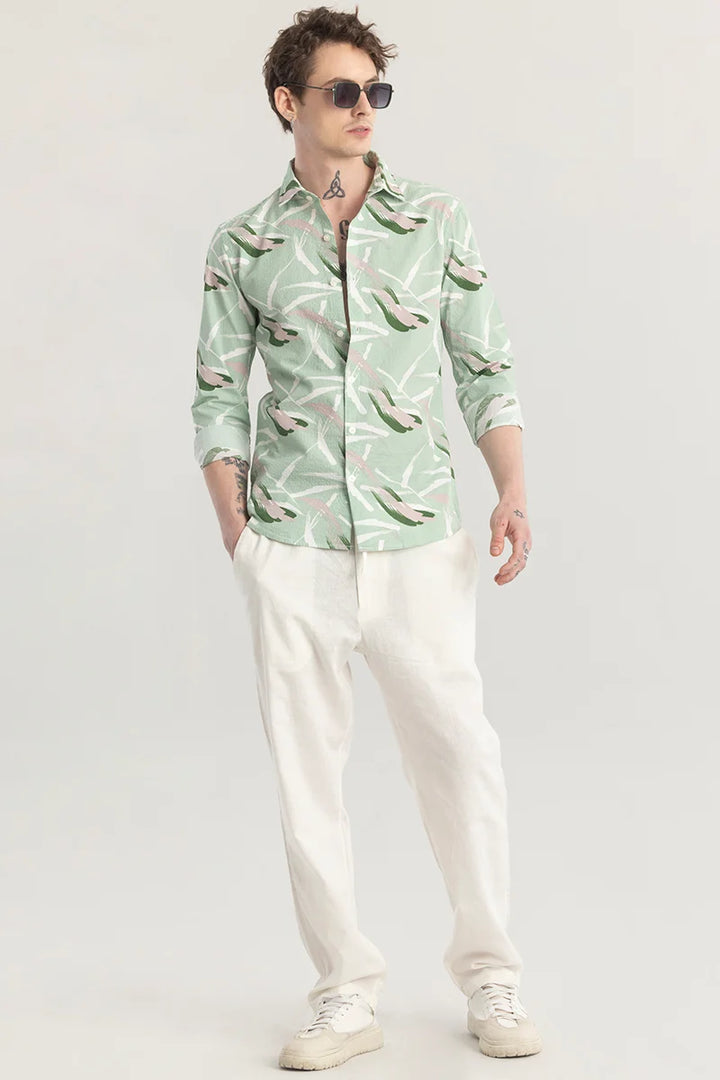 Foliavogue Green Abstract Shirt