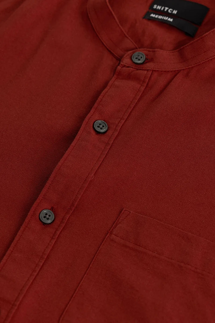 Viggo Plain Red Shirt