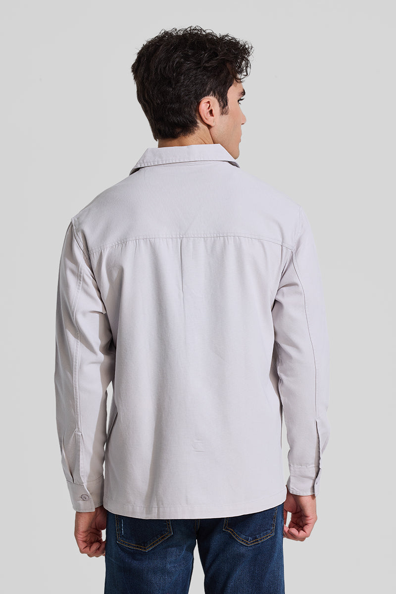 Off White Relaxed Fit Overshirt