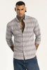 Structured Checks Lavender Shirt