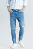 Elite Edge Cadet Blue Distressed Skinny Fit Jeans