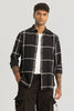 Black Slim Fit Checks Shirt