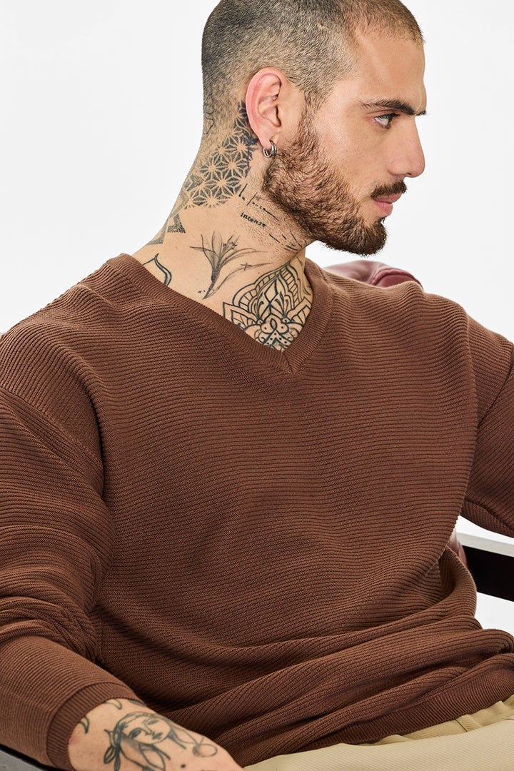 Core Lab Hazelnut Textured Sweater