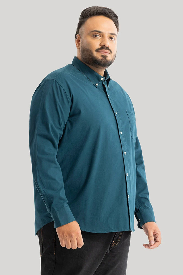 Lucia Teal Plain Shirts