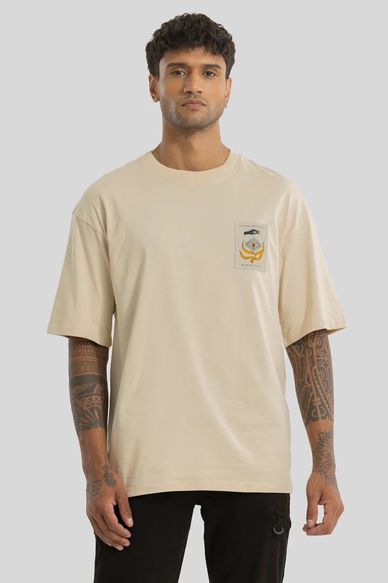 Do You Water Cream Oversized T-Shirt