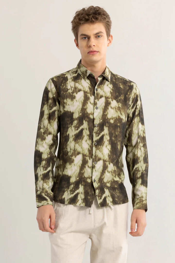 Camofrost Abstract Olive Shirt