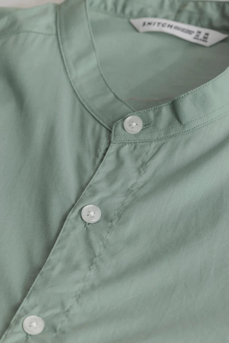 Yngve Green Plain Shirt