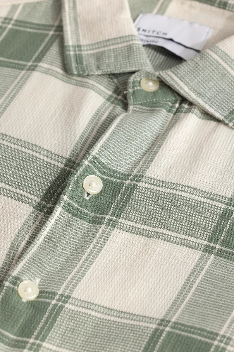 Plaiderie Olive Check Shirt