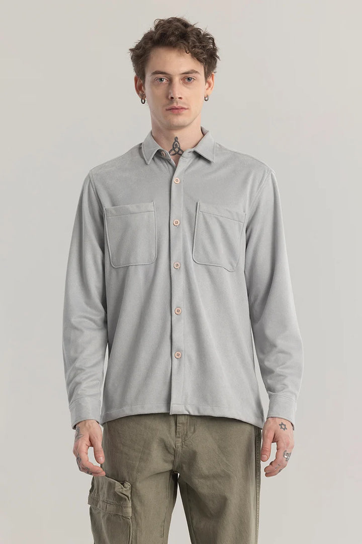 Suedineer Plain Grey Shirt