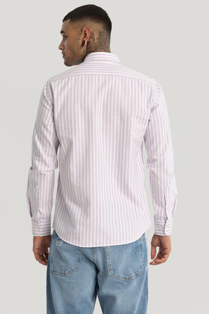 Lavender Oxford Stripes shirt