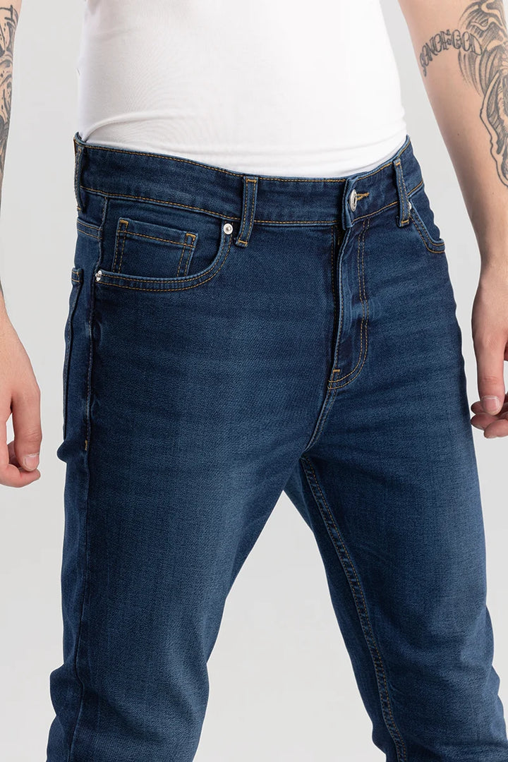 Denity Slim Fit Navy Jeans