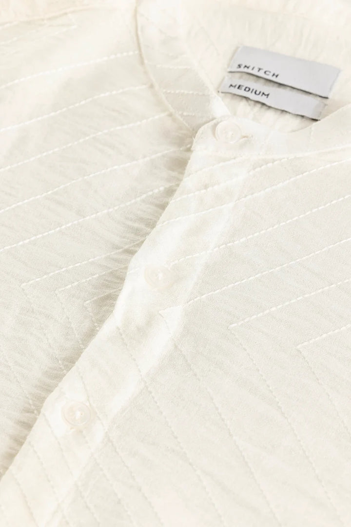 Isabelle White Embroidered Shirt