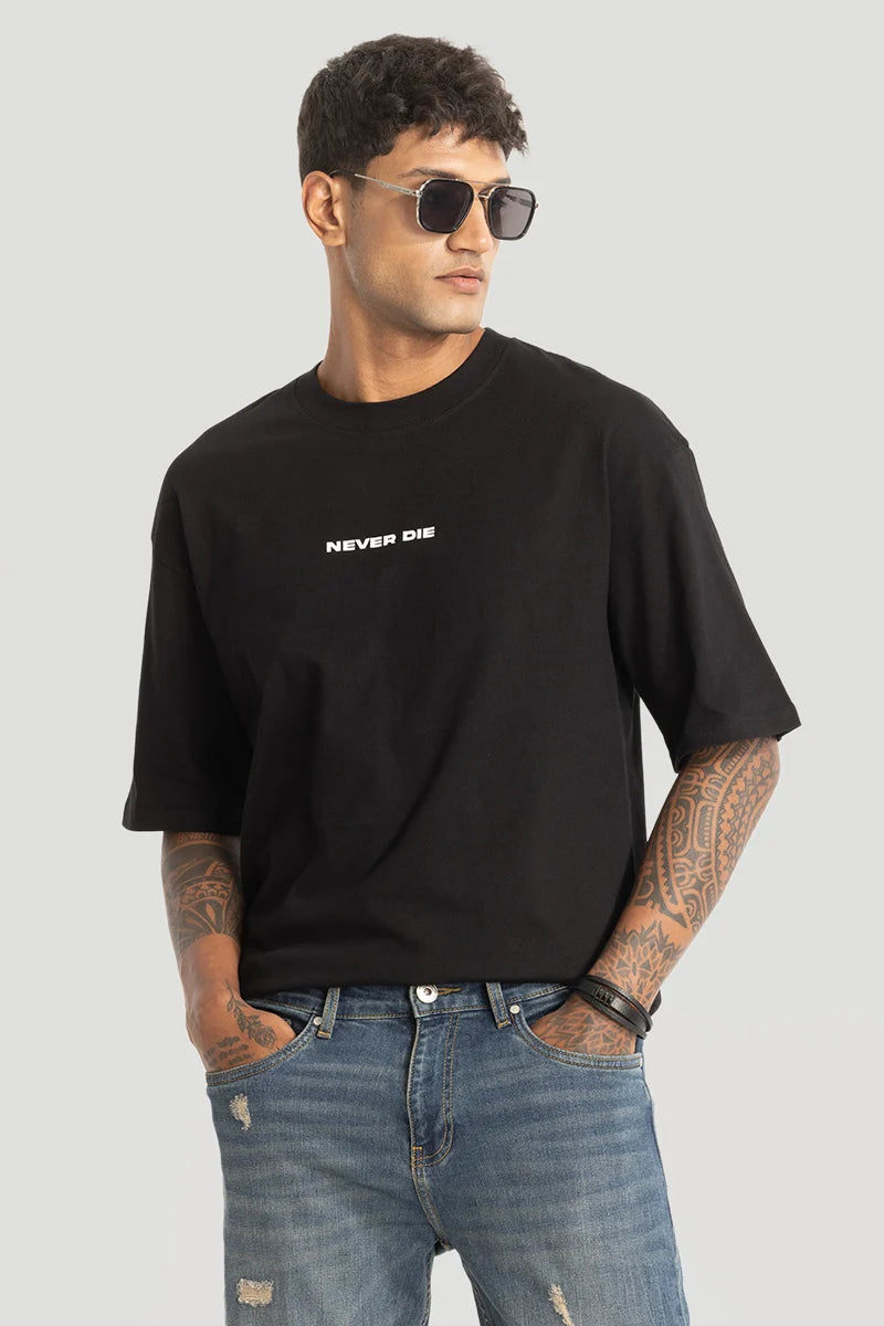 The Wild Black Oversized T-Shirt