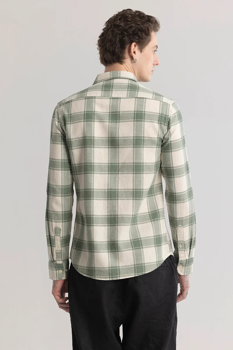 Plaiderie Olive Check Shirt