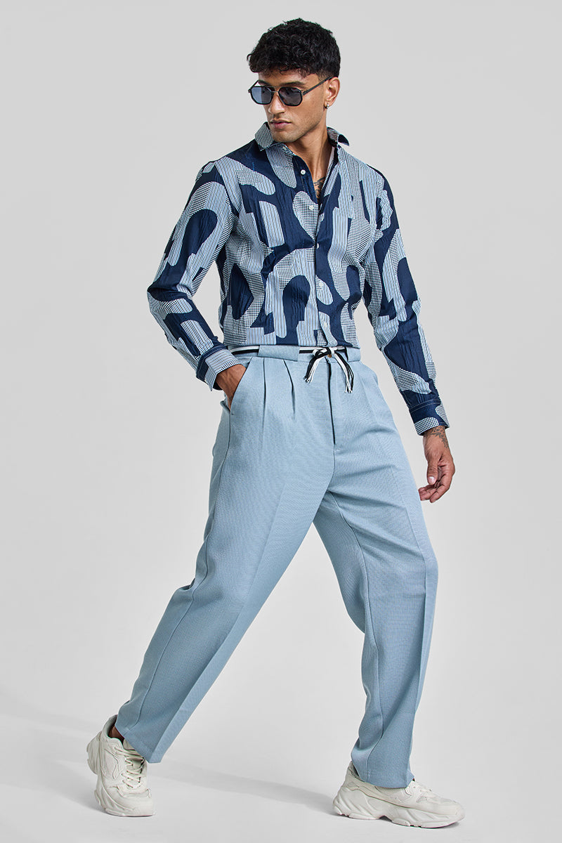 Light Blue Korean Pant