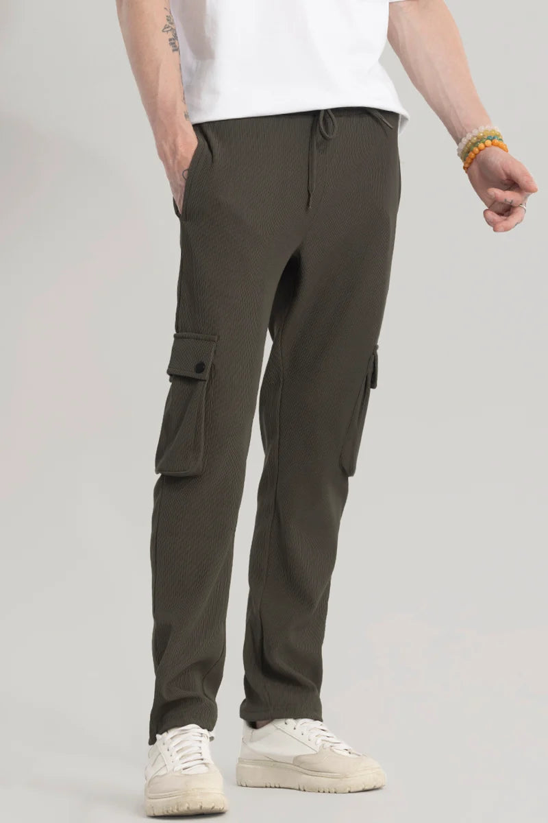 Pockethrive Olive Corduroy Cargo Pant