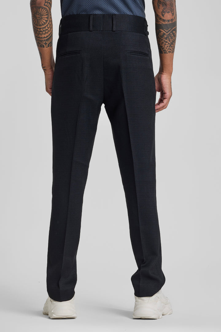 Black Relaxed Fit Korean Trousers