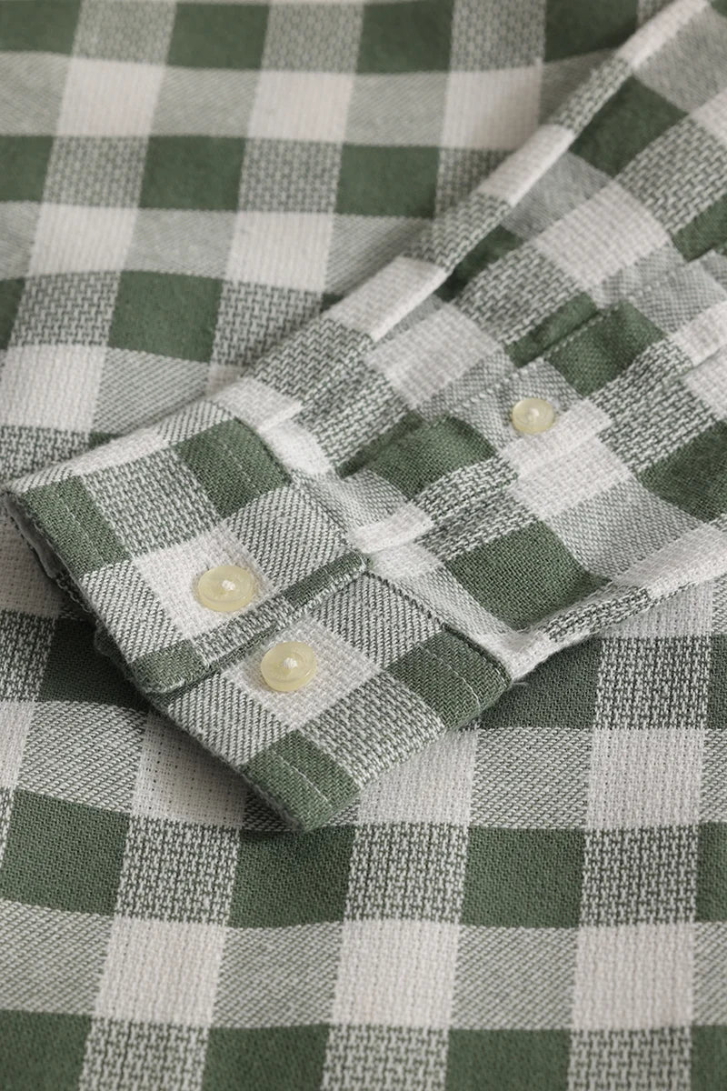 Plaiddora Olive Checks Shirt