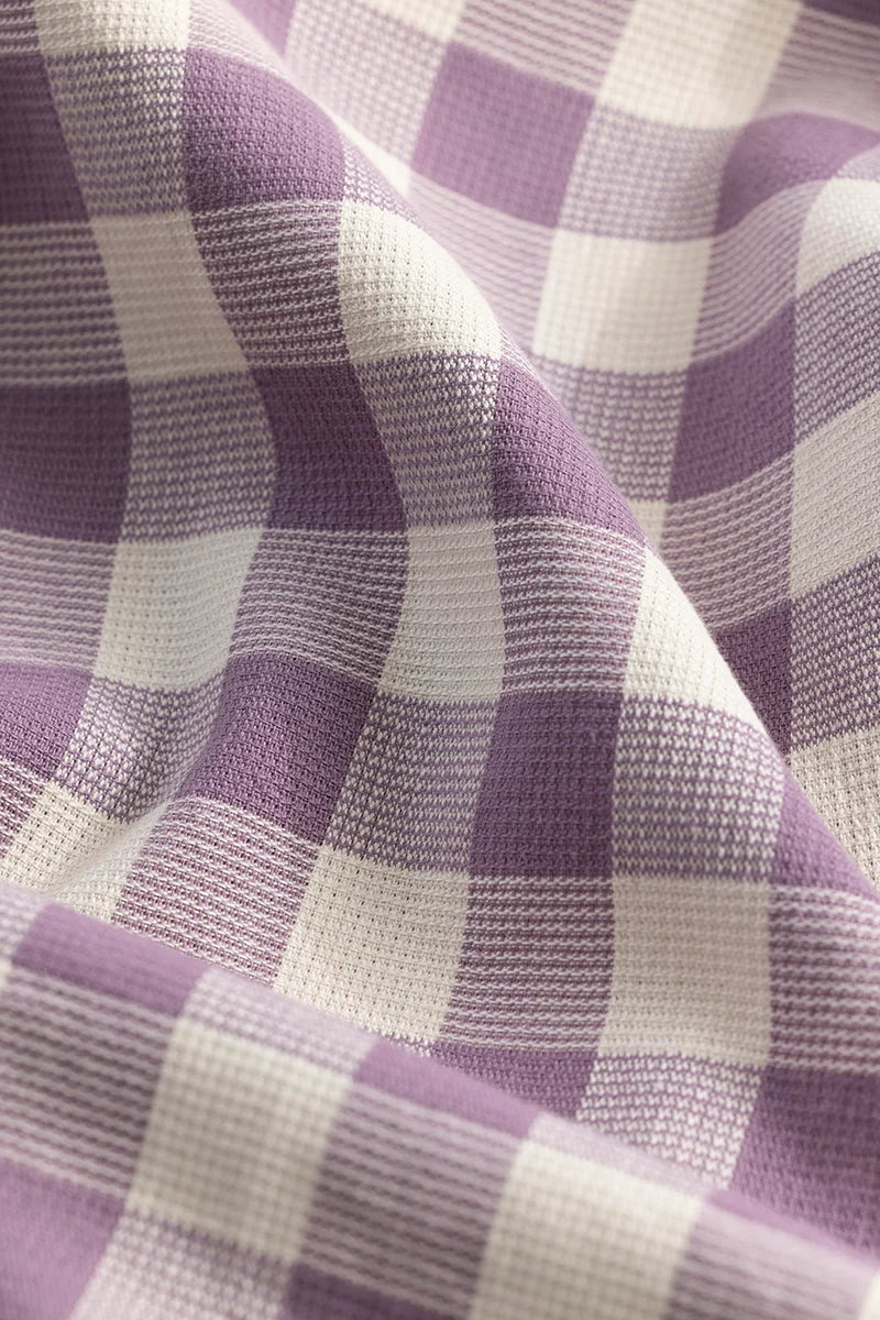 Elysium Lavender Linen Check Shirt