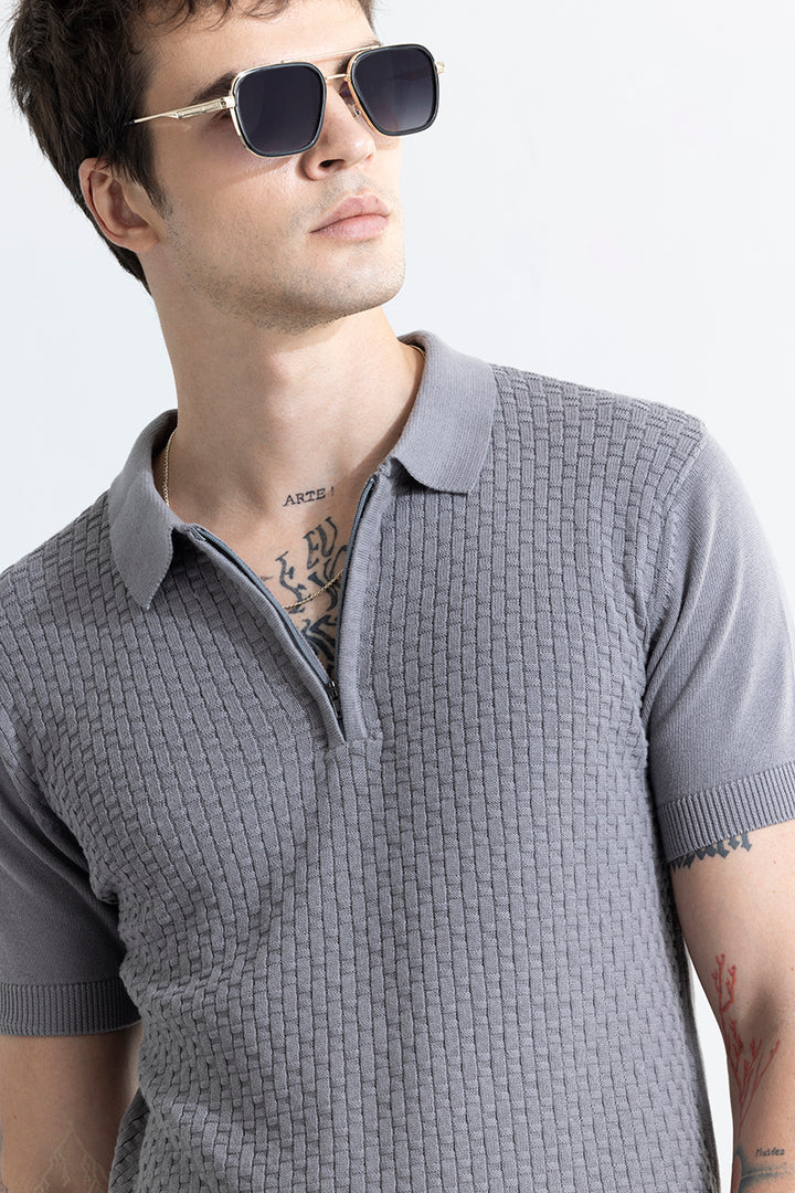 Nova Grey Polo T-Shirt