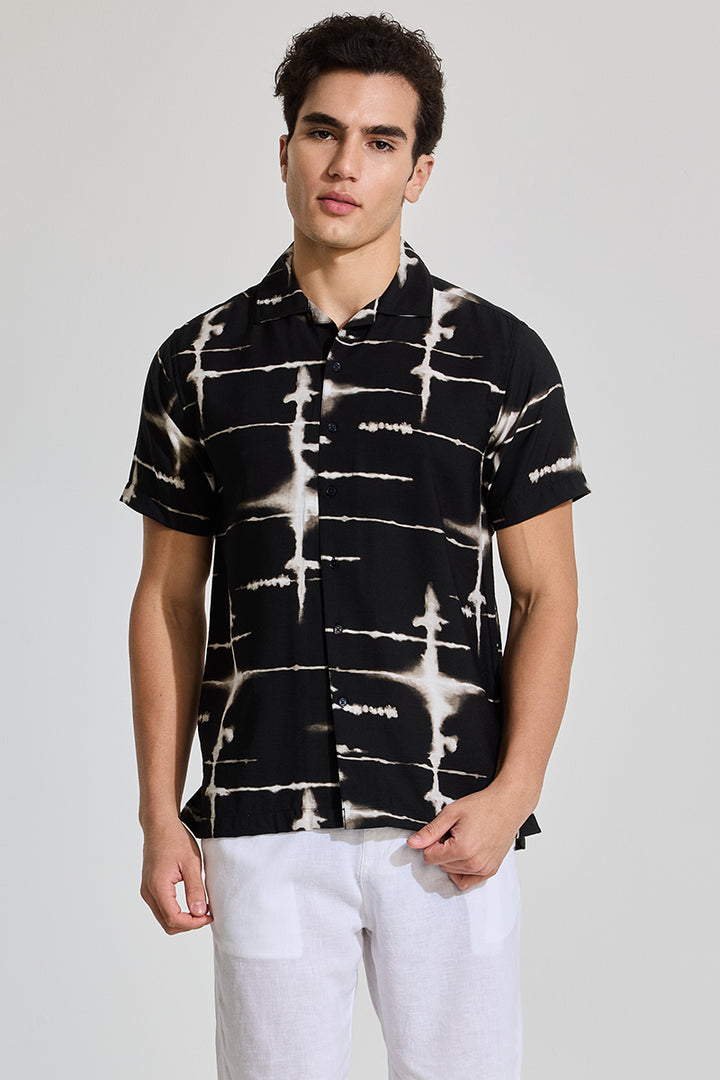 Black Cuban Abstract Shirt