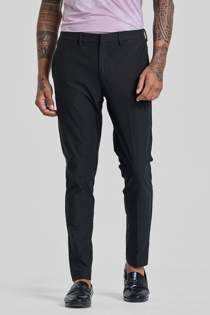 Charcoal Grey Slim Fit Stretch Trousers