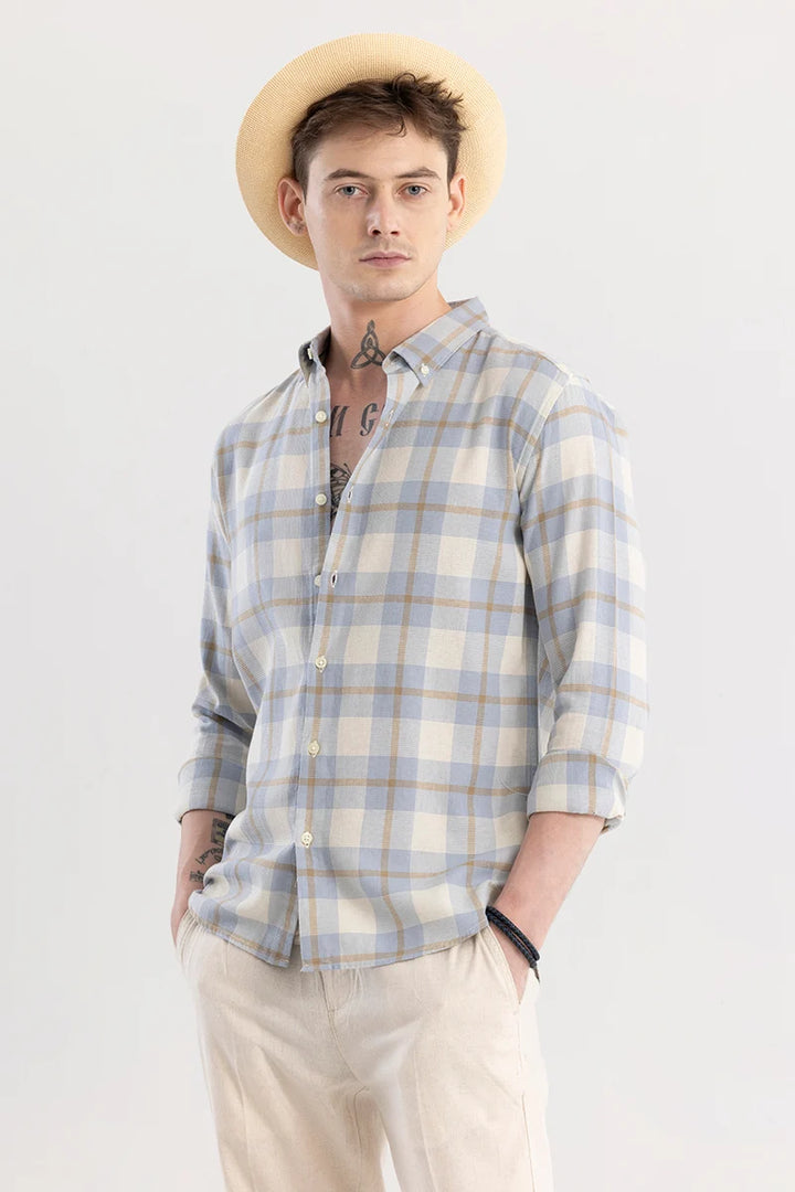 Dreamweaver Blue Check Shirt