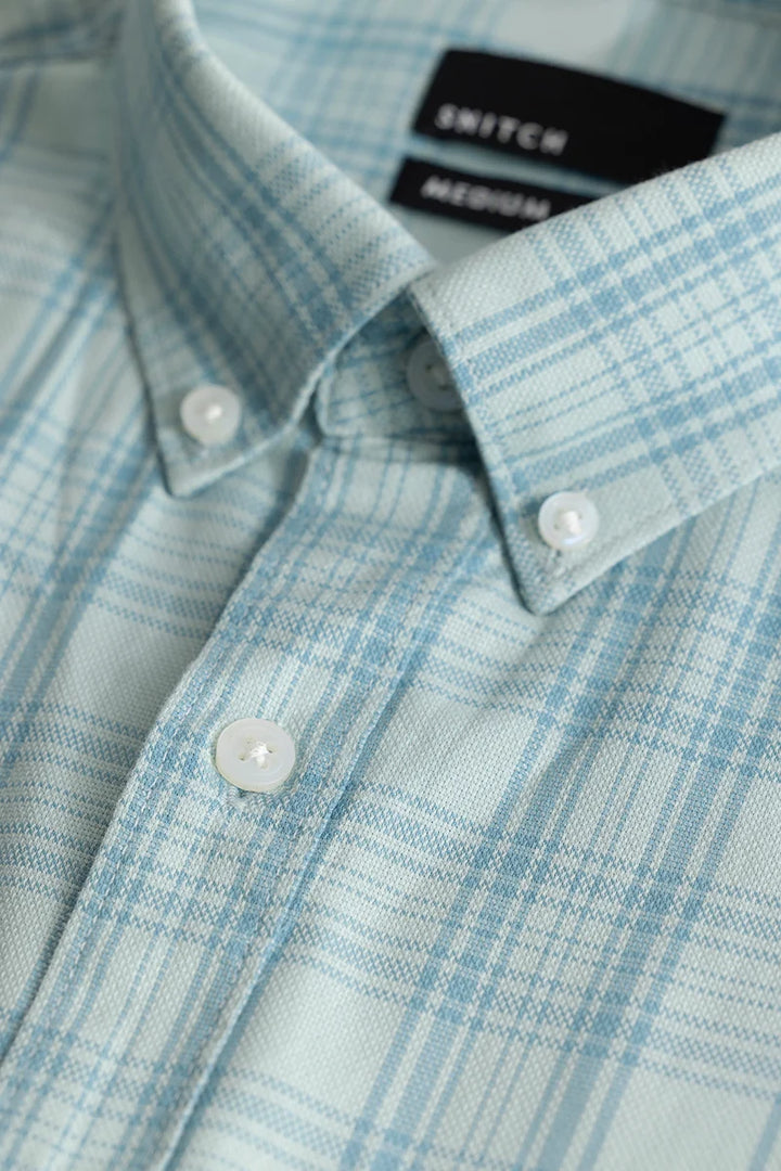 Kjell Light Blue Checks Shirts