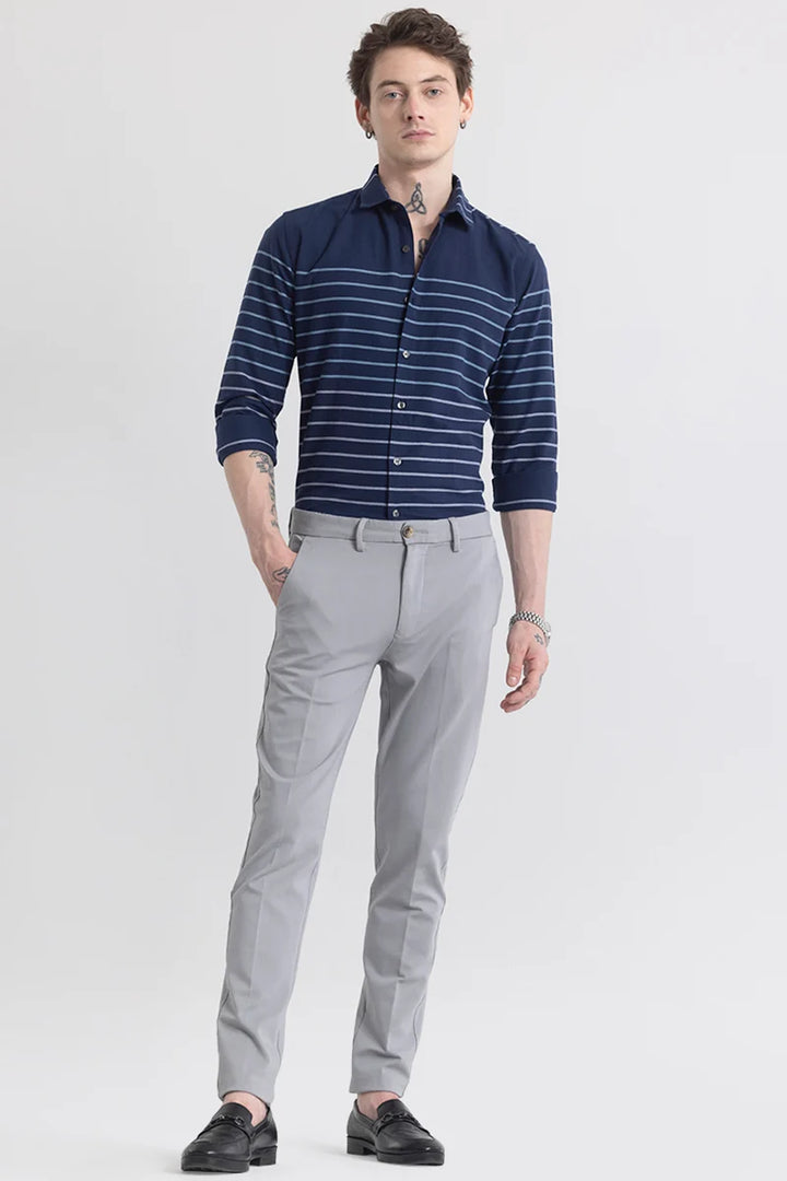 Stripivolve Navy Stripe Shirt