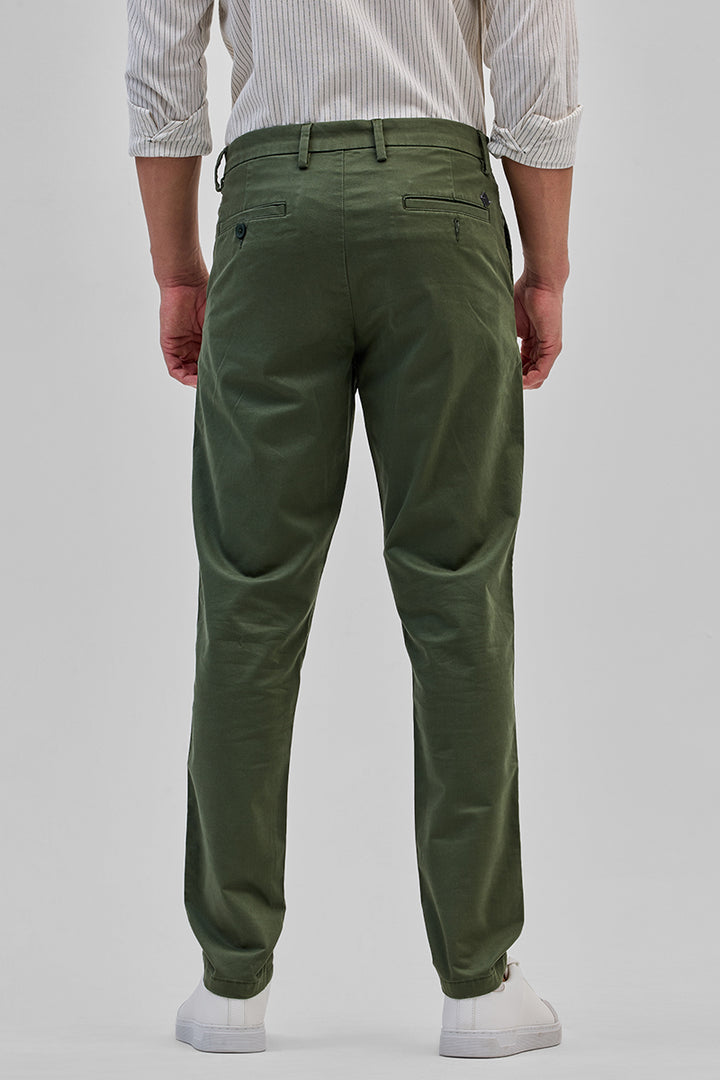 Olive Slim Fit Trousers