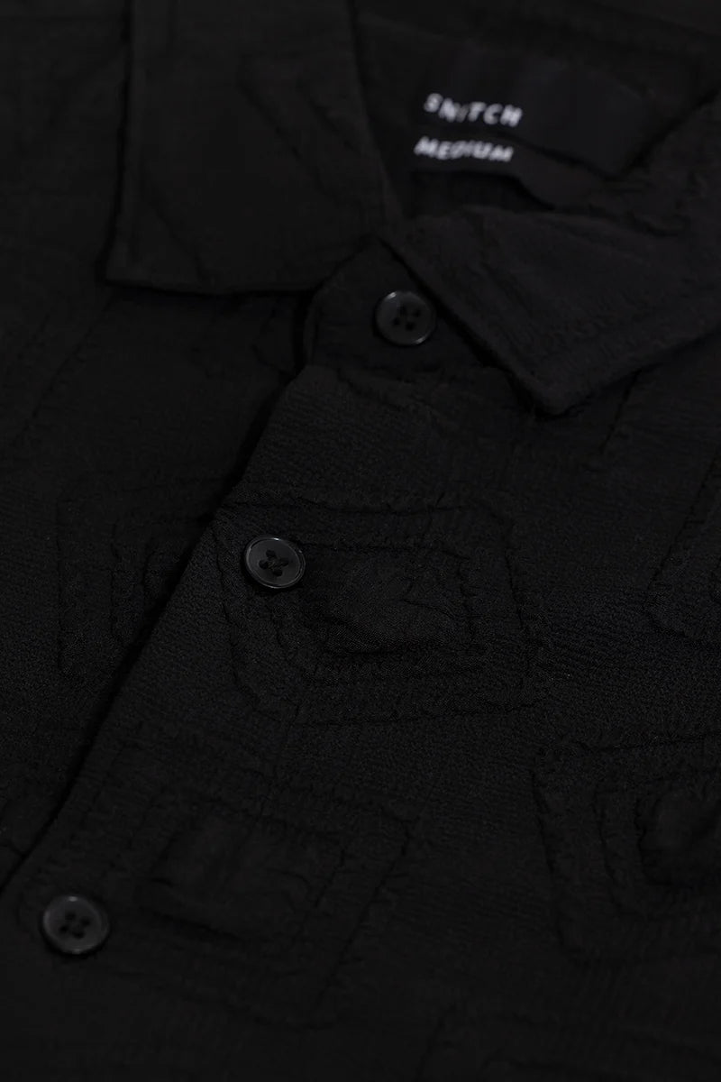 TextuRiche Square Black Shirt