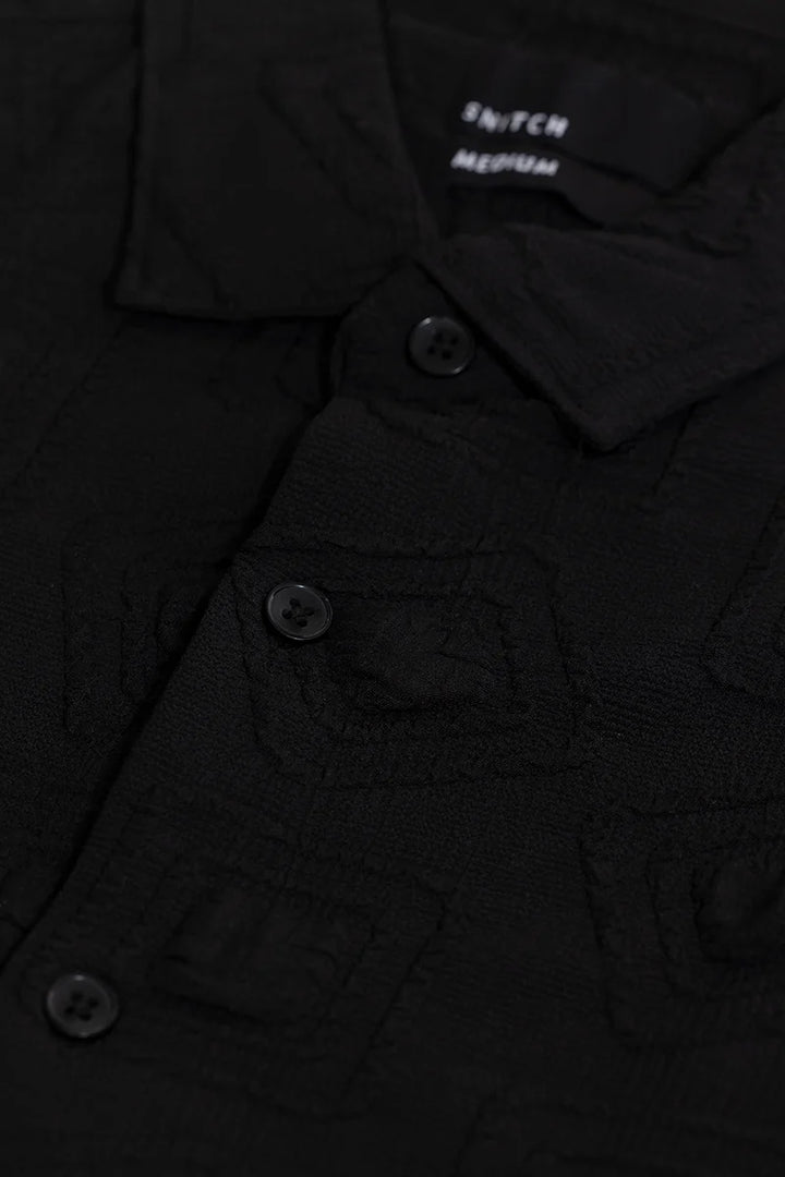 TextuRiche Square Black Shirt