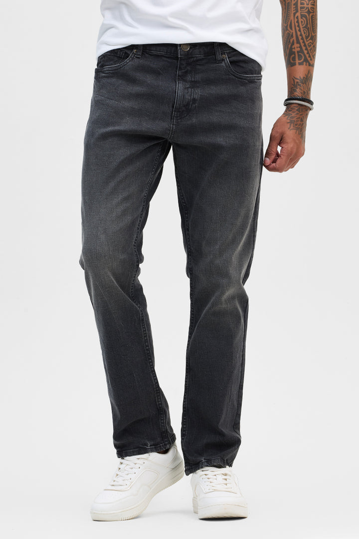 Charcoal Grey Comfort Fit Jeans