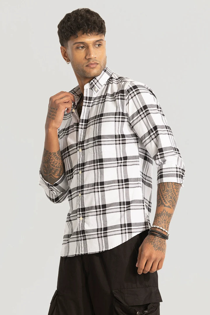 White Checks Oxford Shirt