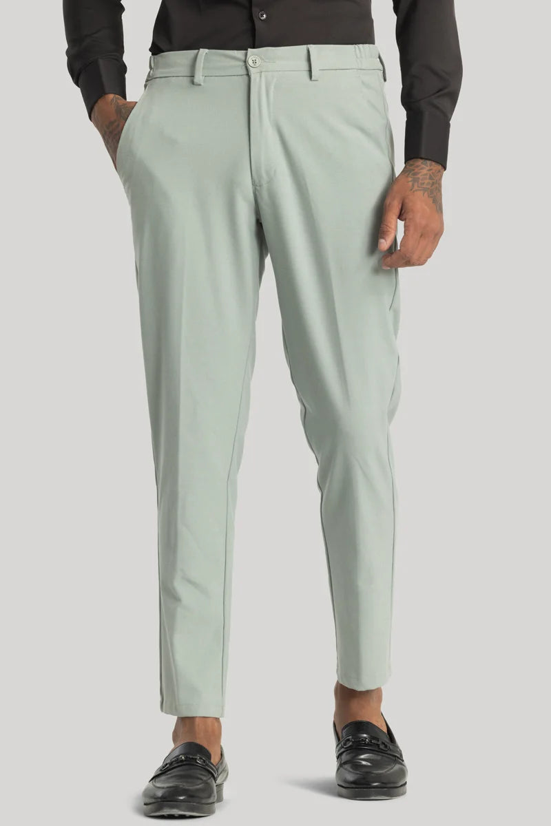 Giorgio Mint Green Slim Fit Trousers