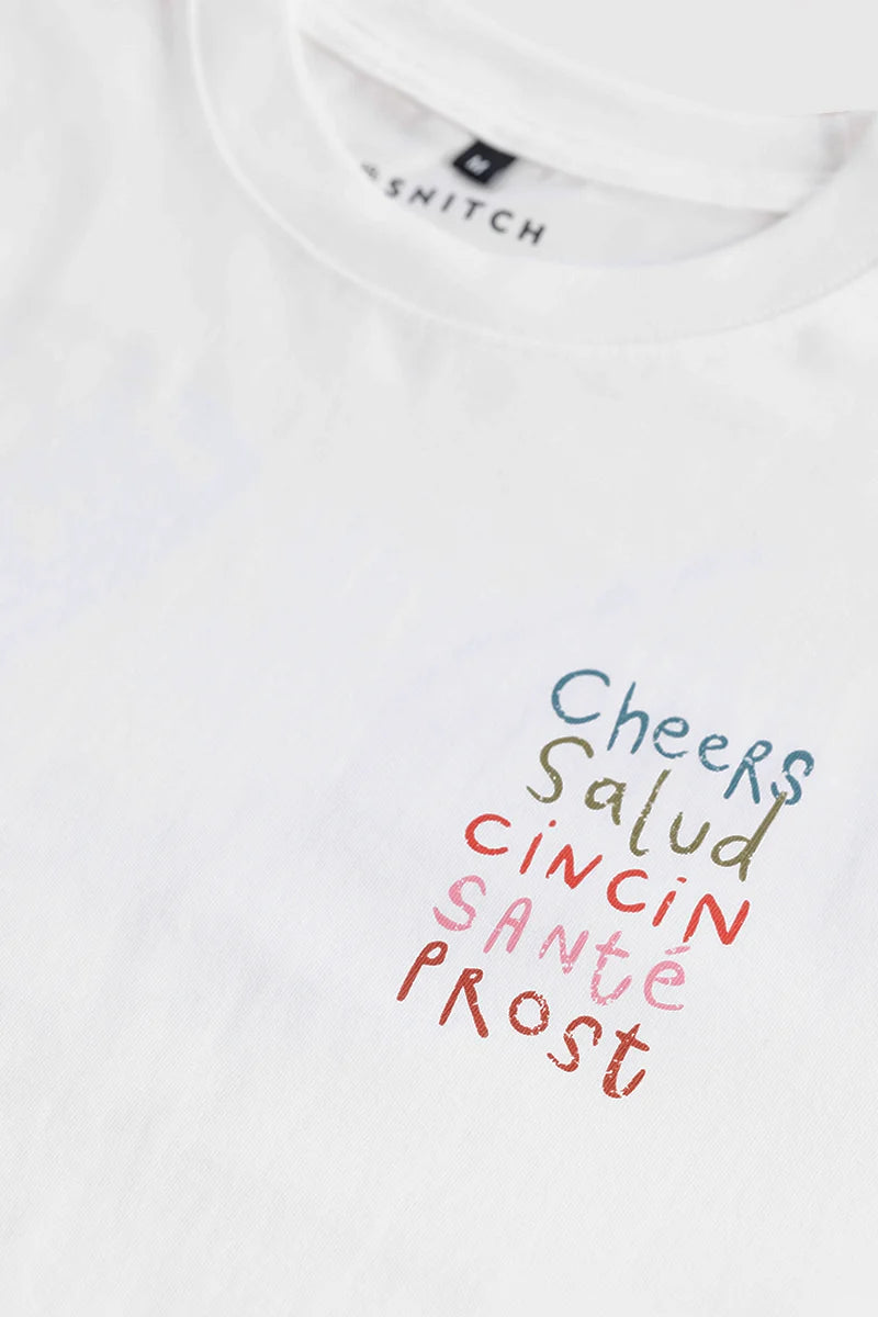 Toasti White Oversized T-Shirt