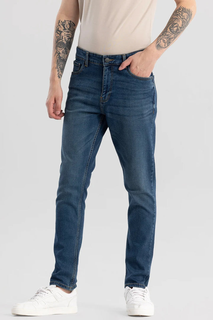 Denity Dark Blue Slim Fit Jeans