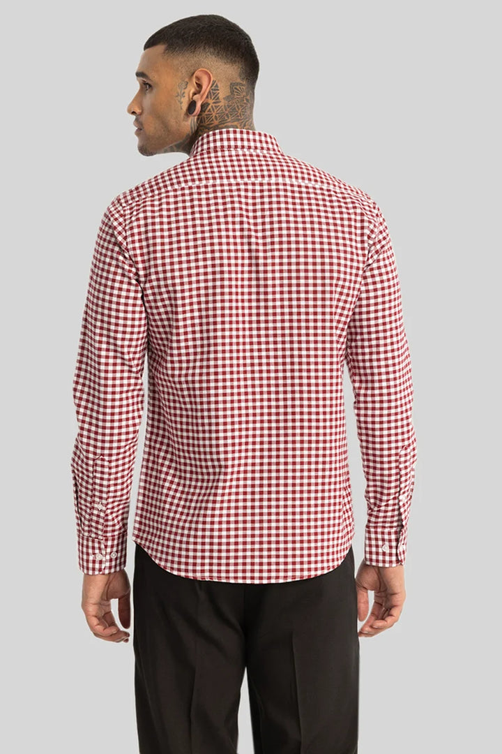 Red Gingham Checks Shirt