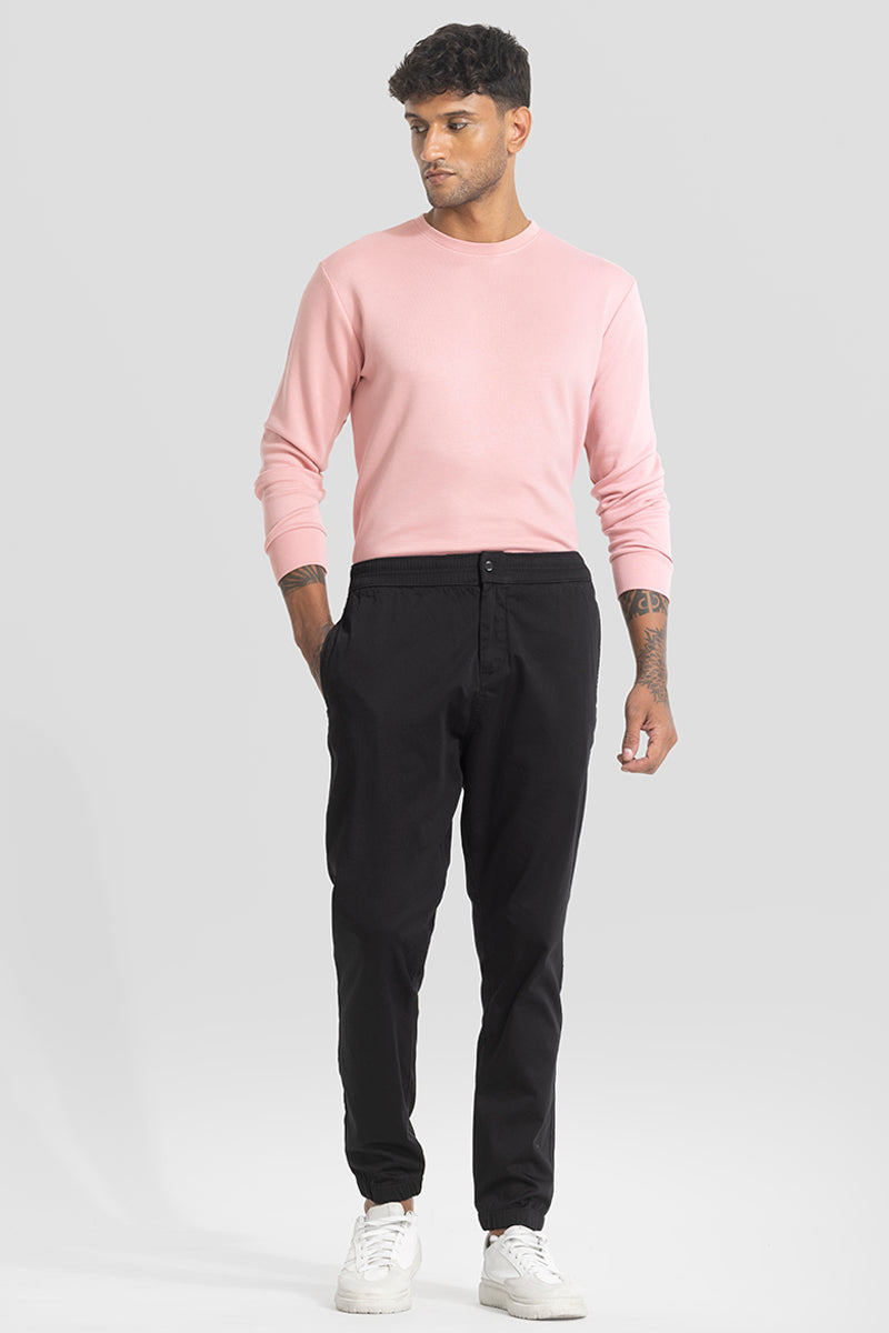 Jet Black Relaxed Fit Jogger