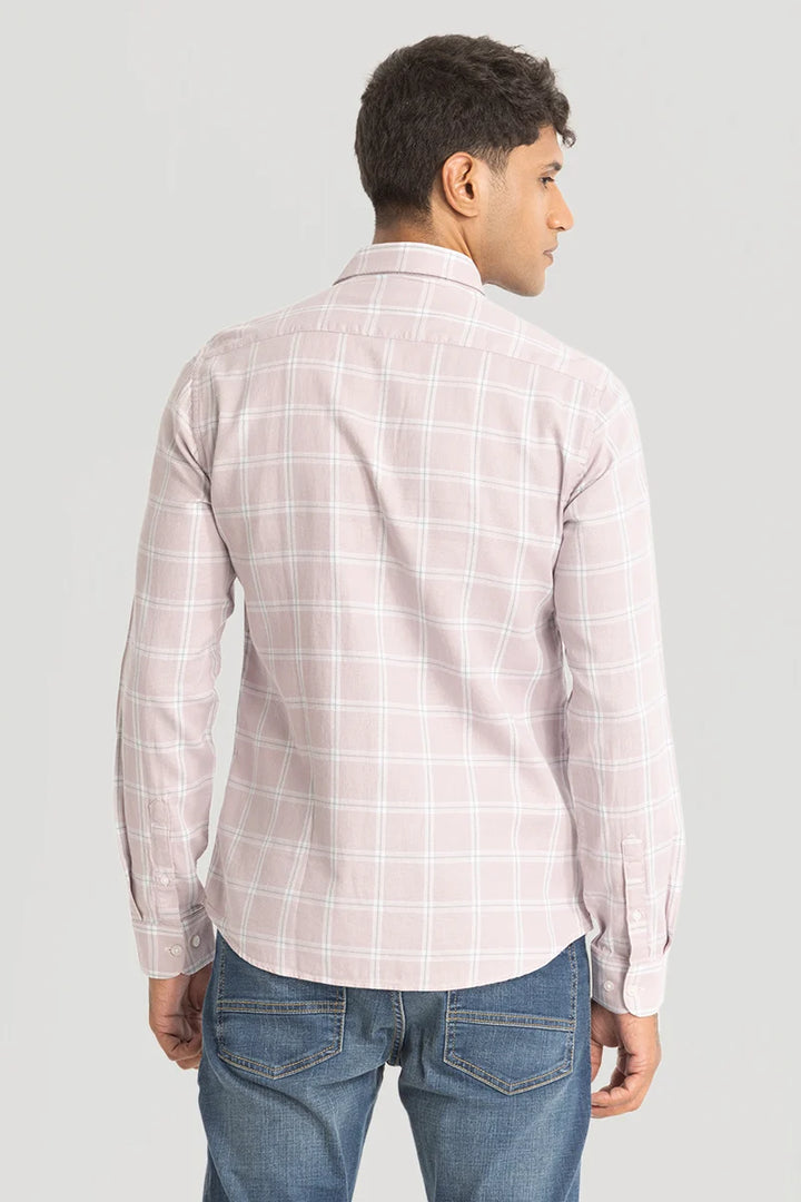 Light Pink Oxford Checks Shirt