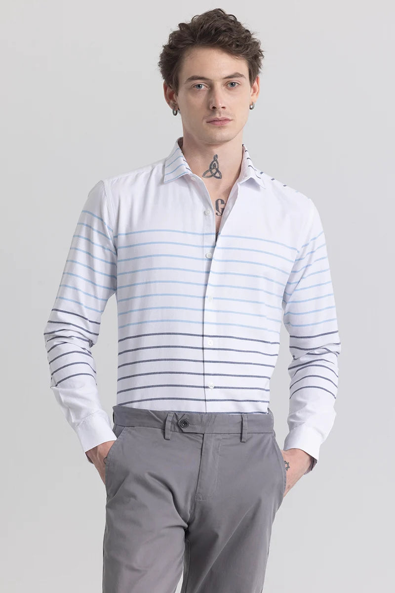 Stripivolve White Stripe Shirt