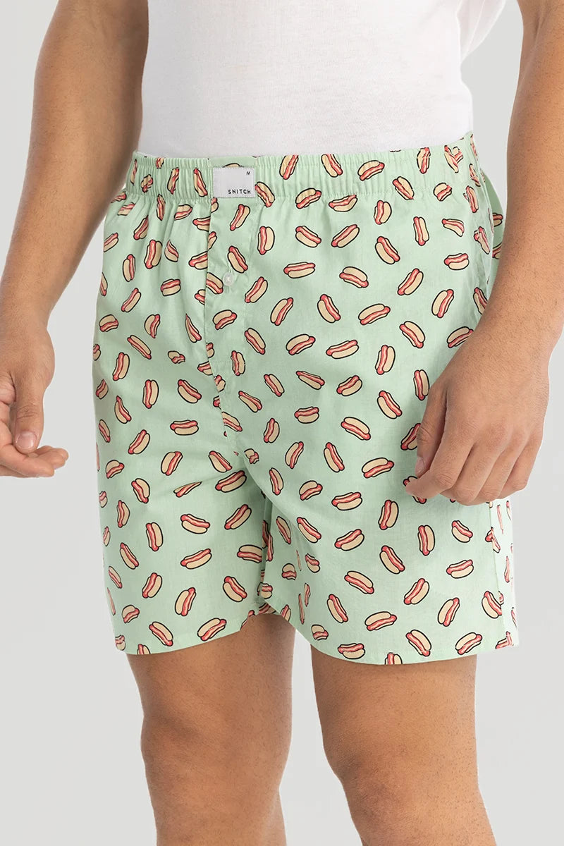 Mint Printed Boxers