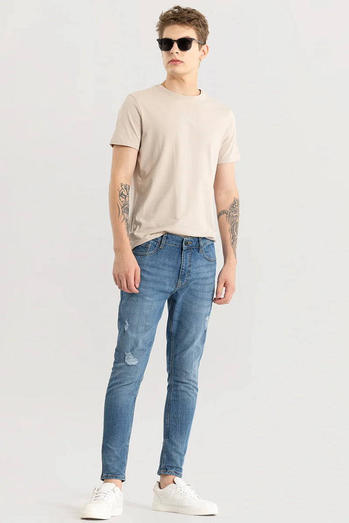 Eirik Steel Blue Skinny Fit Jeans