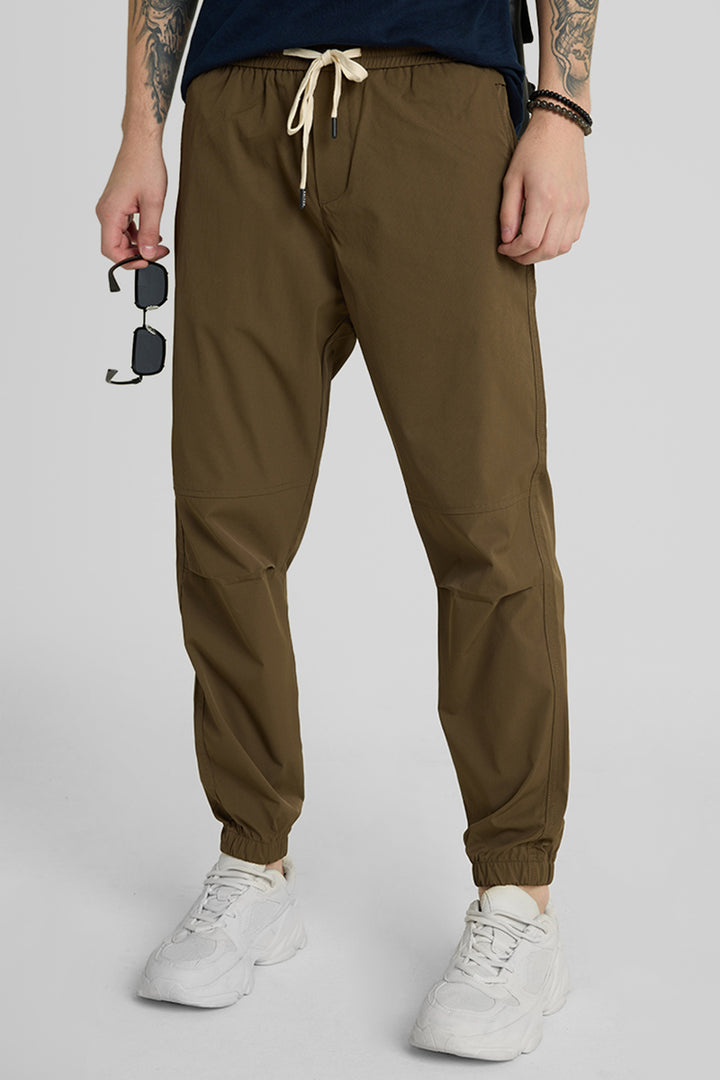 Brown Relaxed Fit Jogger