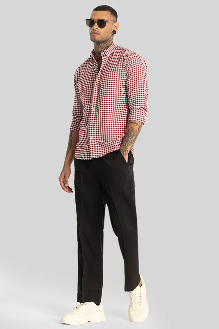 Red Gingham Checks Shirt