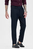 Navy Stretch Slim Fit Trousers