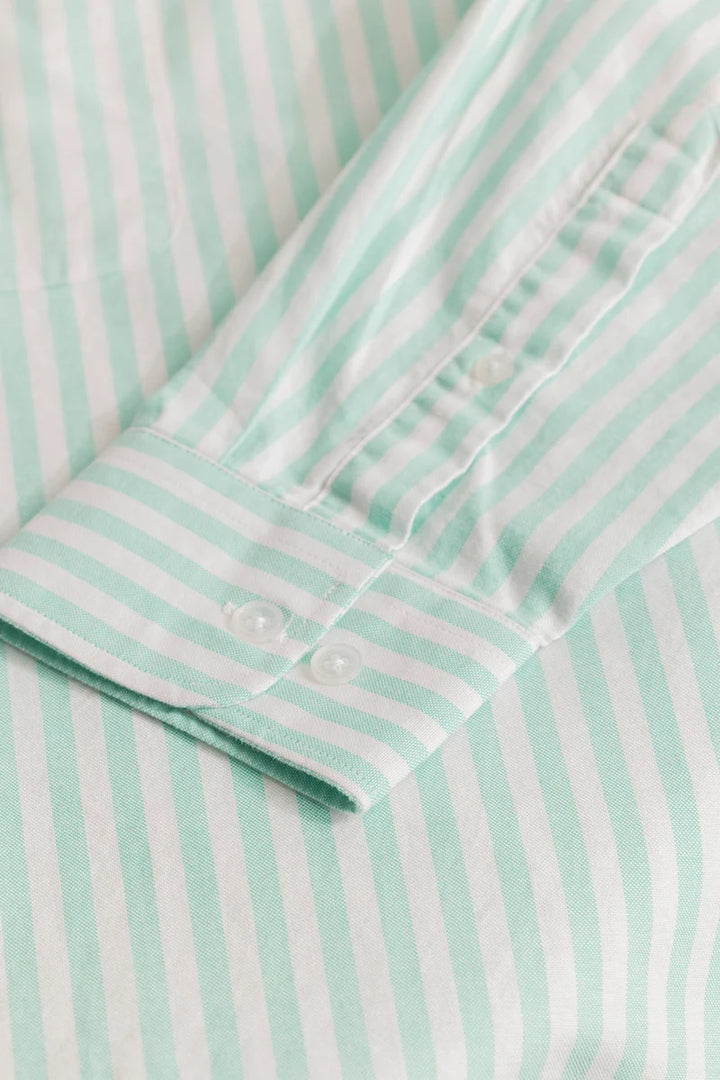 Fortunato Mint Stripes Plus Size Shirt