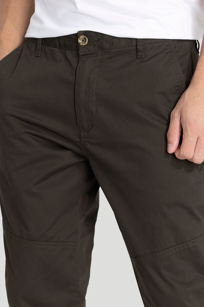 Charcoal Grey Regular Fit Chinos