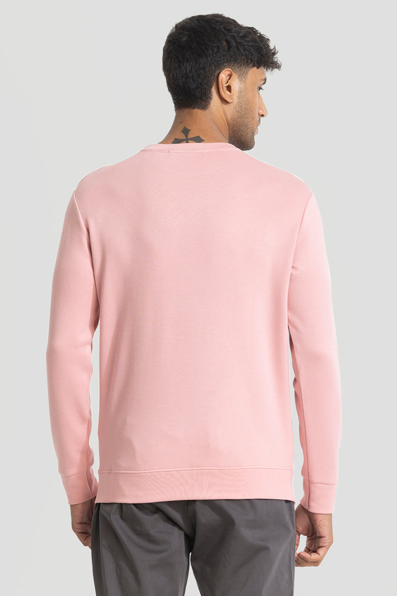 Pink Solid Sweatshirt