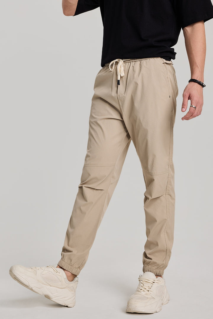 Beige Relaxed Fit Jogger